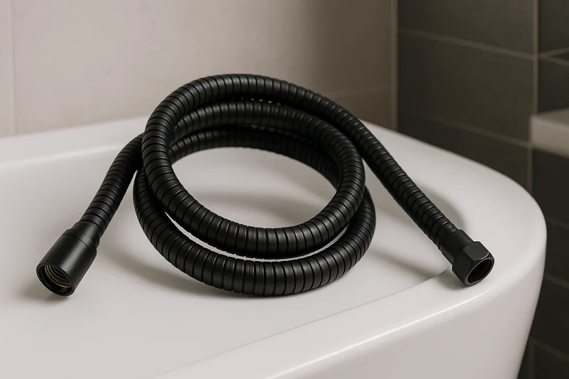 Flexible de Douche Spiralé Extensible - 1.5M - Noir