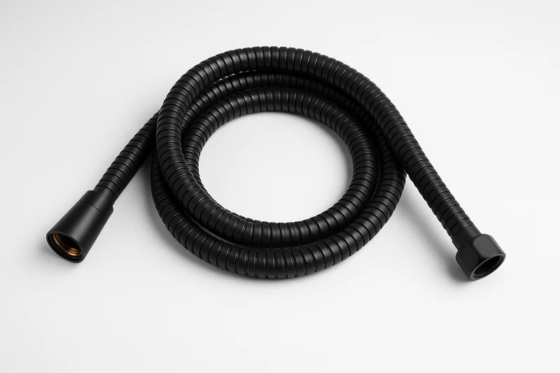 Flexible de Douche Spiralé Extensible - 1.5M - Noir