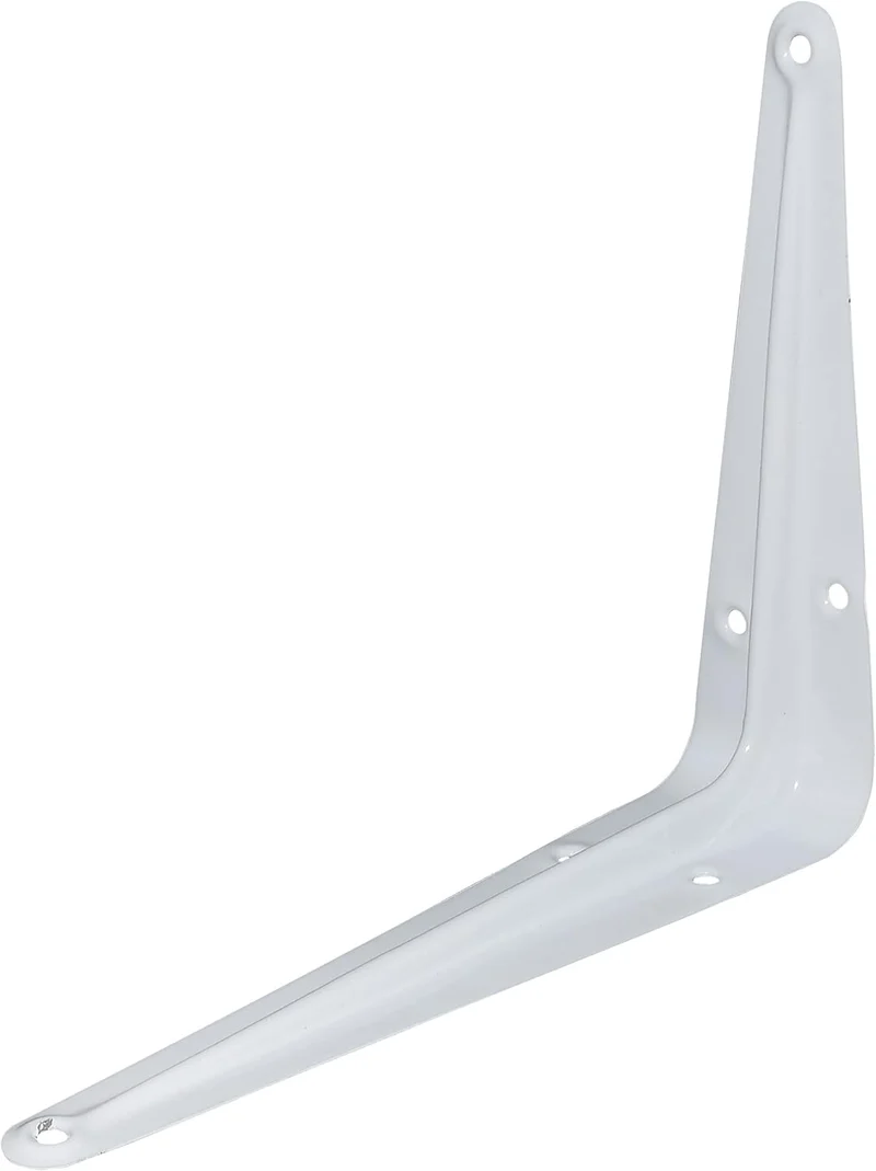 Consoles Etageres - Équerres Murales Blanches – Pour Étagères de Rangement