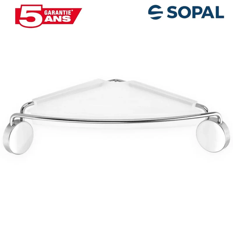 Tablette d'Angle en Verre Trempé SOPAL Série Fell