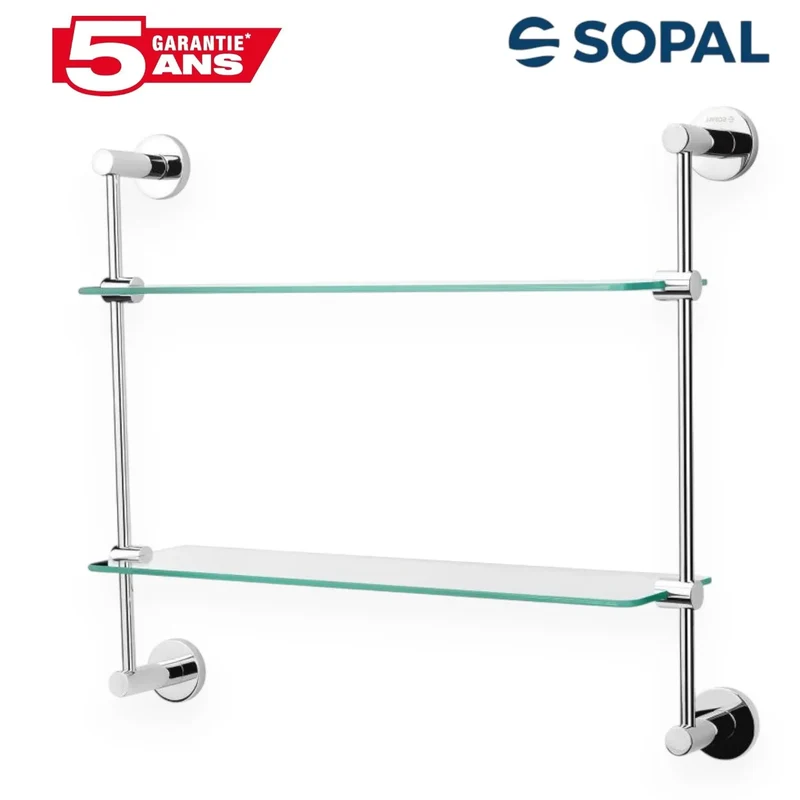 Étagère en Verre Double SOPAL Série Yasmine