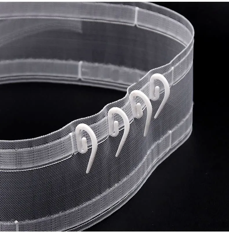 Tringle Rideau Wave Aluminium Blanc - Support Vague Décoratif