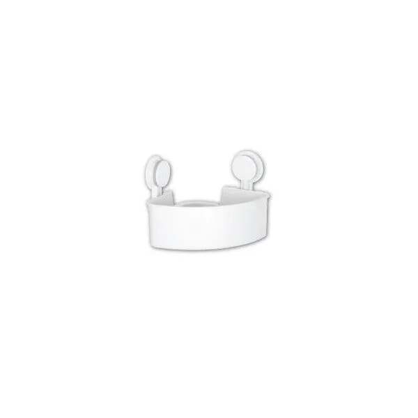 Étagère de Douche d’Angle Sans Perçage – Fixation Ventouse Ultra Forte – Blanc