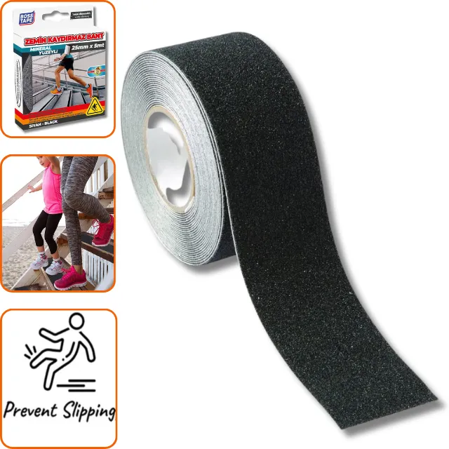 Ruban Anti-Dérapant BOSS TAPE Noir 50mmx5m – Escaliers Sécurité