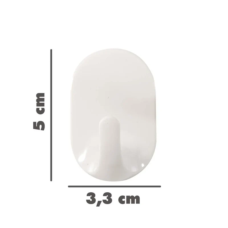 Crochet Mural BOSS TAPE Blanc 33mmx50mm – Sans Perçage (2pcs)