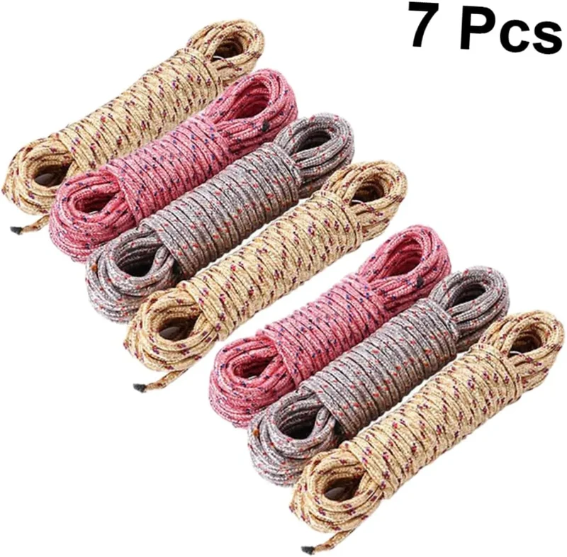 Corde à Linge en Nylon 20m Résistante Intempéries Camping