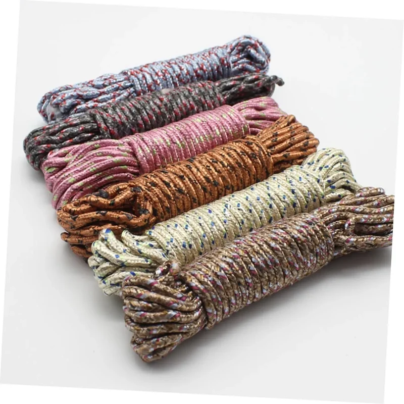 Corde à Linge en Nylon 20m Résistante Intempéries Camping