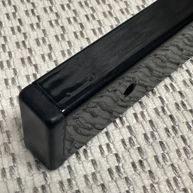 Lot de 2 Supports d'étagère robustes, Equerres muraux en tube métallique Noir