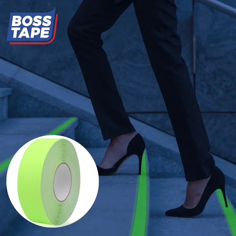 Ruban Antidérapant BOSS TAPE Phosphorescent 25-50mmx5m – Escaliers