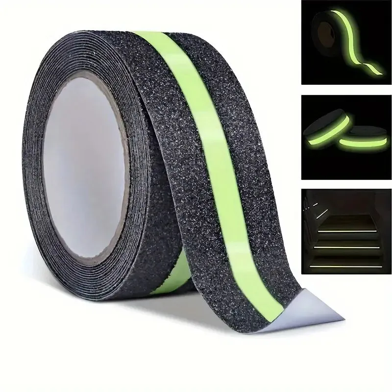 Ruban Antidérapant BOSS TAPE Noir 50mm x 5m - Bande Réfléchissante Fluorescente