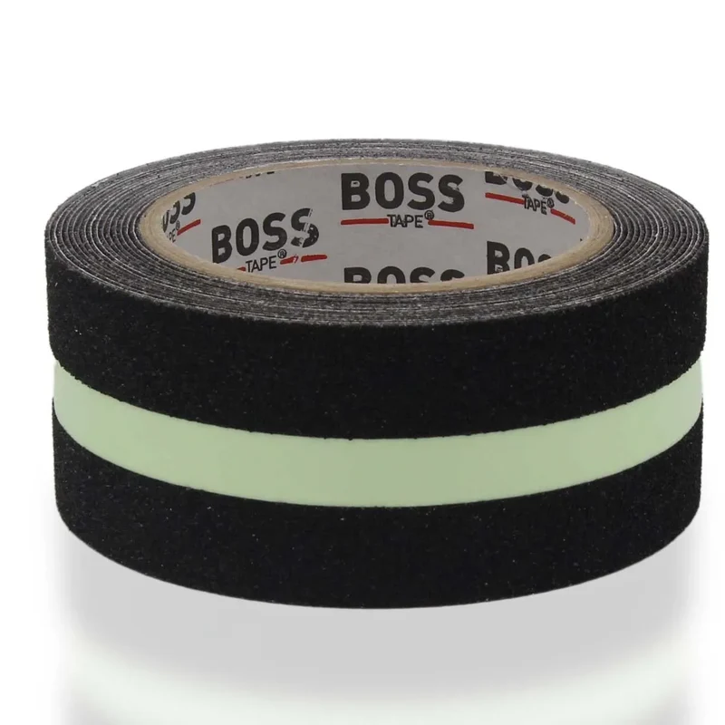 Ruban Antidérapant BOSS TAPE Noir 50mm x 5m - Bande Réfléchissante Fluorescente