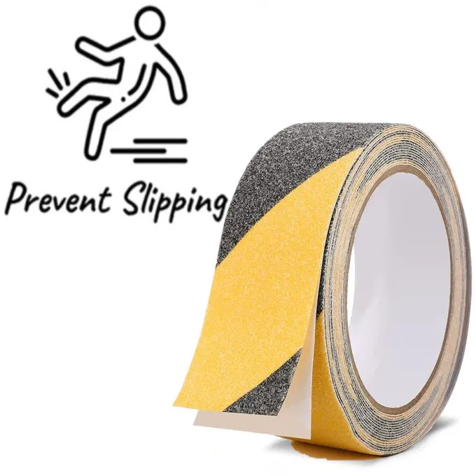 Bande Antidérapante BOSS TAPE Noir et Jaune - Sécurité Escaliers et Sols 25mm / 50mm x 5m