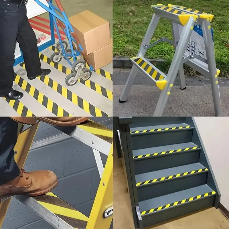 Bande Antidérapante BOSS TAPE Noir et Jaune - Sécurité Escaliers et Sols 25mm / 50mm x 5m