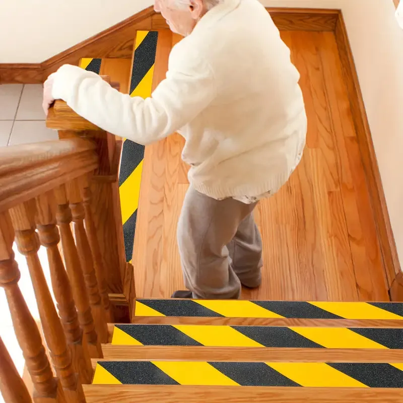 Bande Antidérapante BOSS TAPE Noir et Jaune - Sécurité Escaliers et Sols 25mm / 50mm x 5m