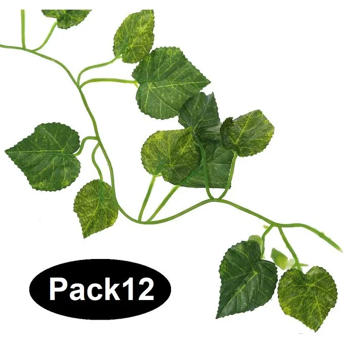 Guirlandes de Lierre artificielles - Plante Décorative Artificielle lot (12pcs)