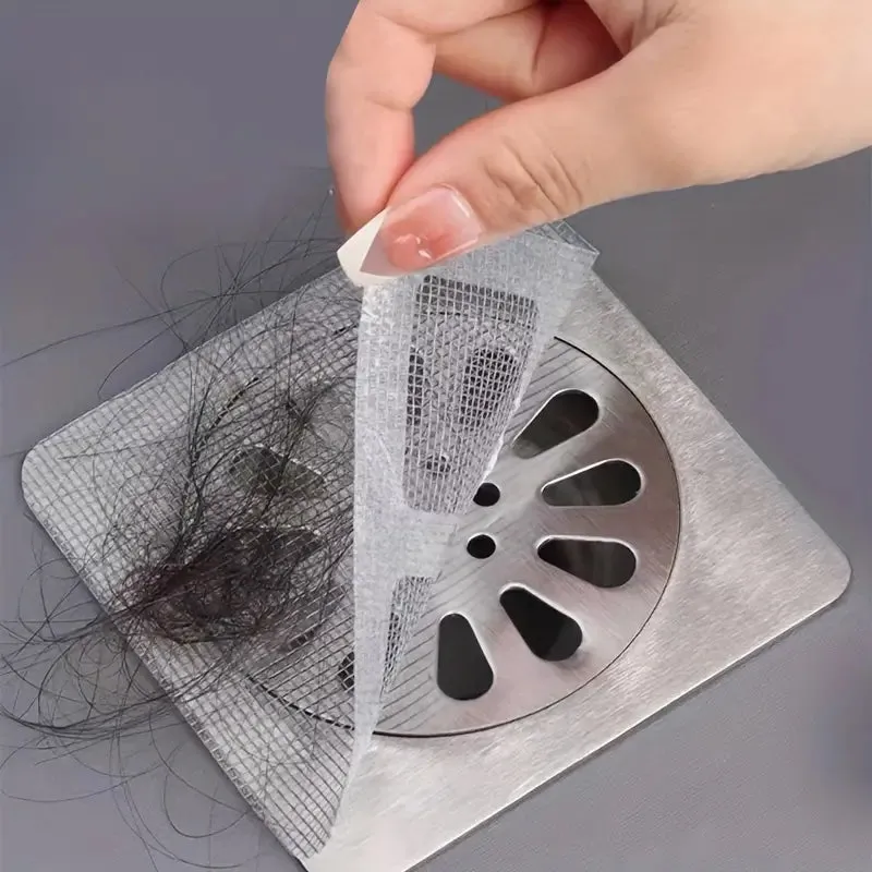 Filtre Attrape-Cheveux BOSS TAPE Pack 10 (11x11cm) - Salle de Bain Propre