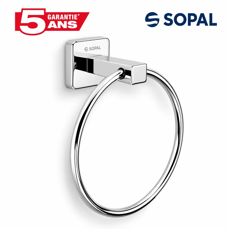 Porte-Serviette Anneau SOPAL Ward SB64A04 — Chromé Brillant Laiton