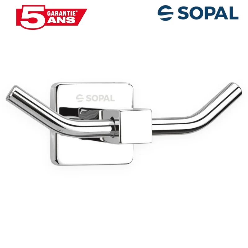 Porte-Vêtements Mural SOPAL Ward SB41A04 — Chromé Brillant Laiton