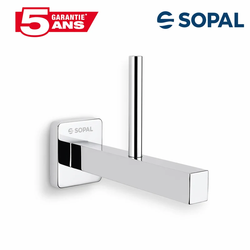Porte Rouleau Papier Toilette SOPAL Ward SB46A04 — Chromé Brillant Laiton