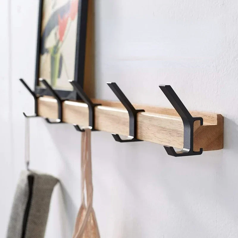 Porte Manteau Mural - Bois et Alu