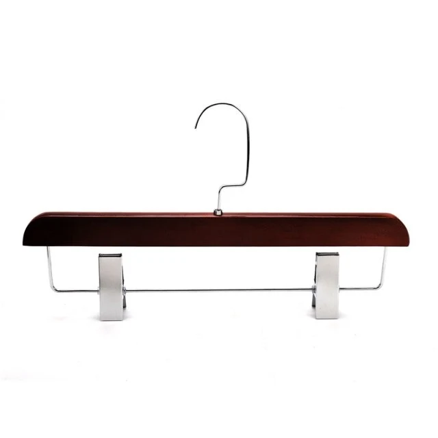 Cintre Pince Arrondi Bois Foncé