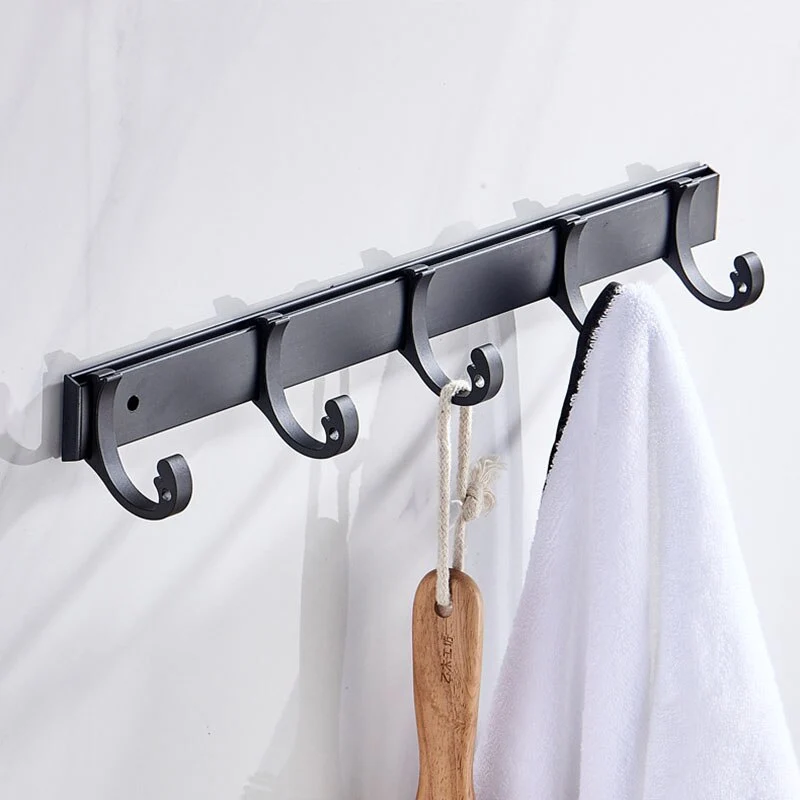 Patère Aluminium Noire