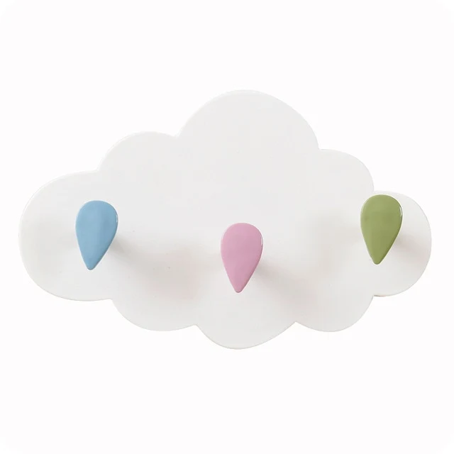 Porte Manteau Enfant Nuages Colorés