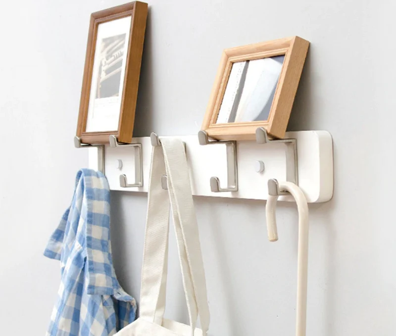 Porte Manteau Mural Bambou Créatif