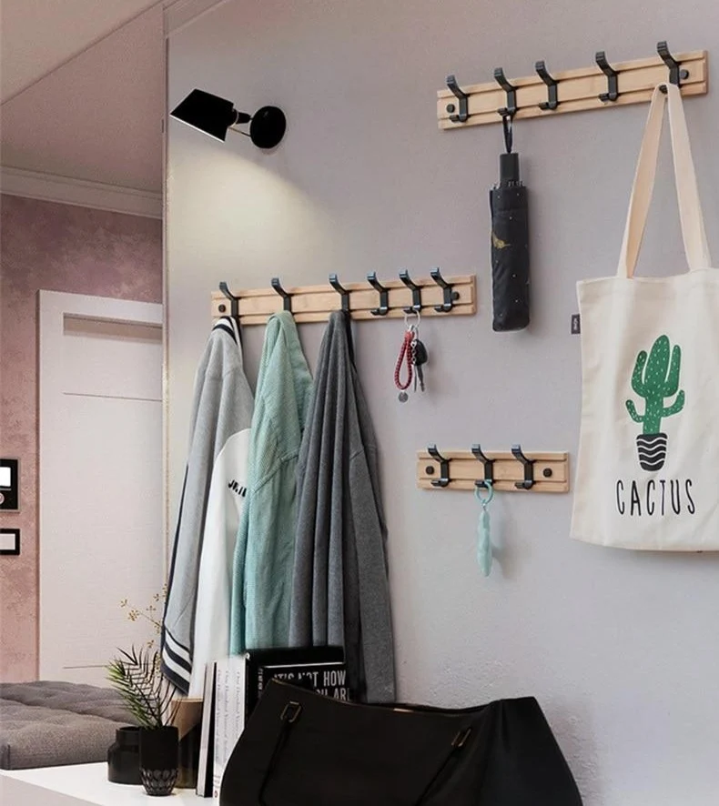 Porte Manteau Mural Crochets Amovibles