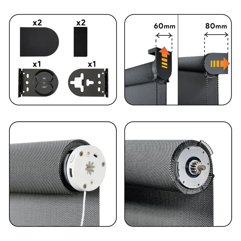 Store enrouleur Screen PRO Solar Motorisé Graphite