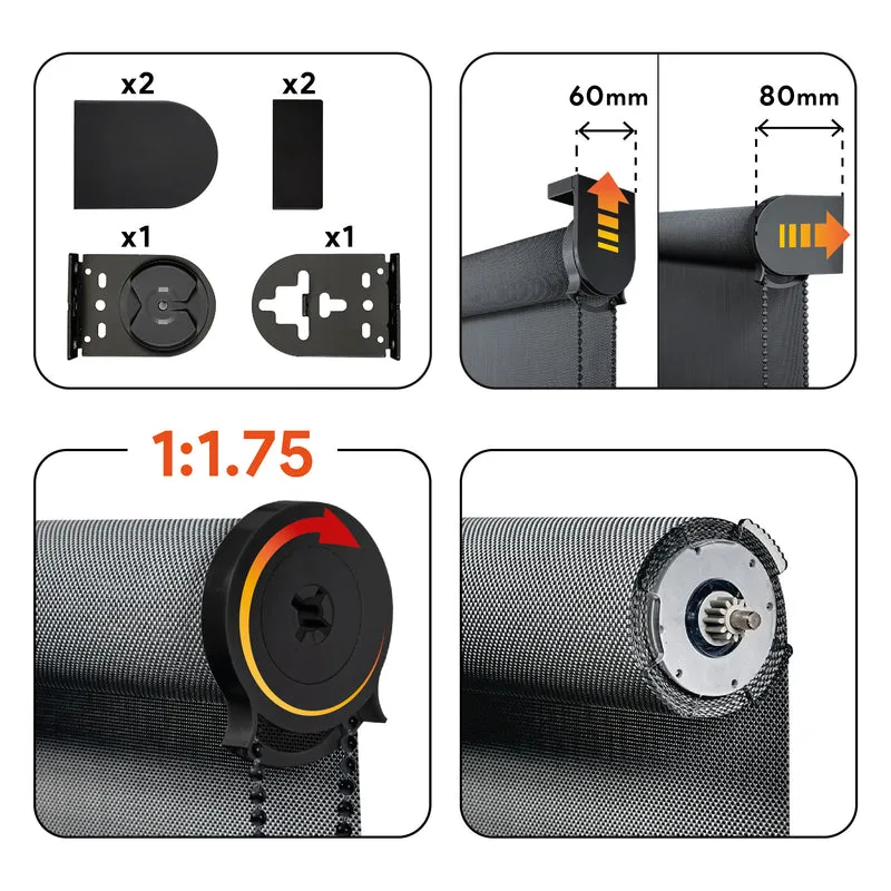 Store enrouleur Screen PRO Solar Gris Graphite