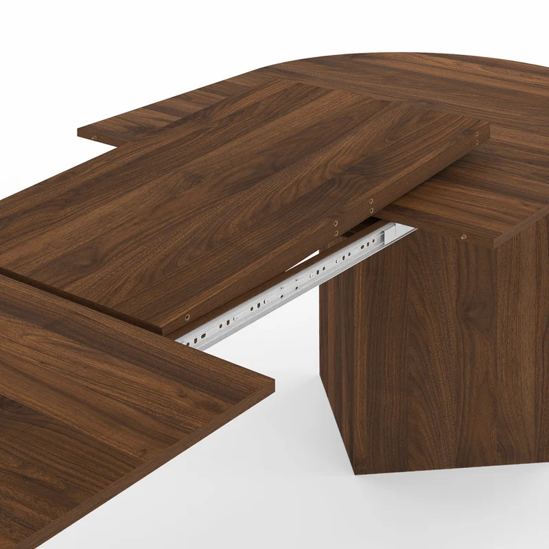 Table à manger extensible Gabin 200-300cm effet noyer
