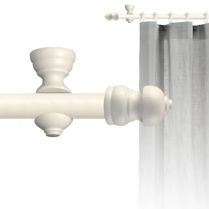 Tringle à rideau Ø30mm Classique Avec anneaux Installation au plafond