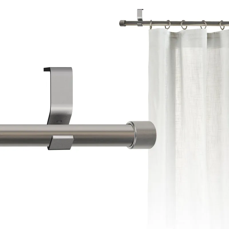 Tringle à rideau Ø22mm Bouchon Avec anneaux Installation au mur