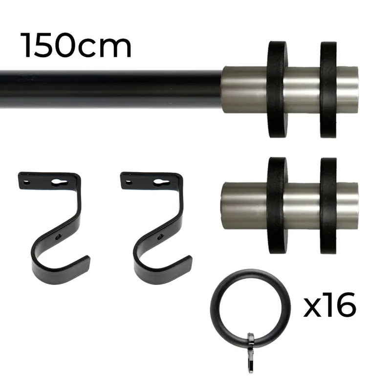 Tringle à rideau Ø22mm Cerceaux Avec anneaux Installation au plafond