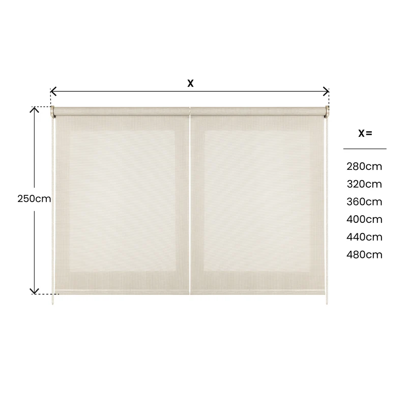 Store enrouleur XXL SCREEN PRO Solaire Lin