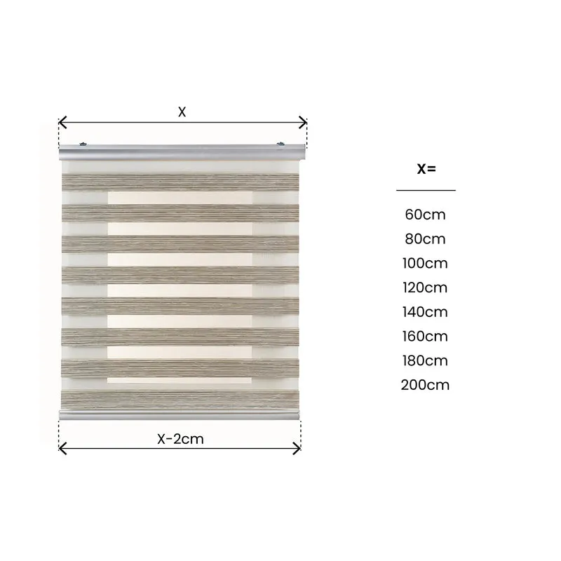 Store Jour & Nuit Premium Texture Beige Platinum Motorisé