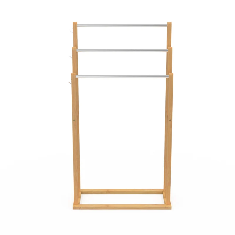 Porte-serviettes Maya 3 niveaux en bambou