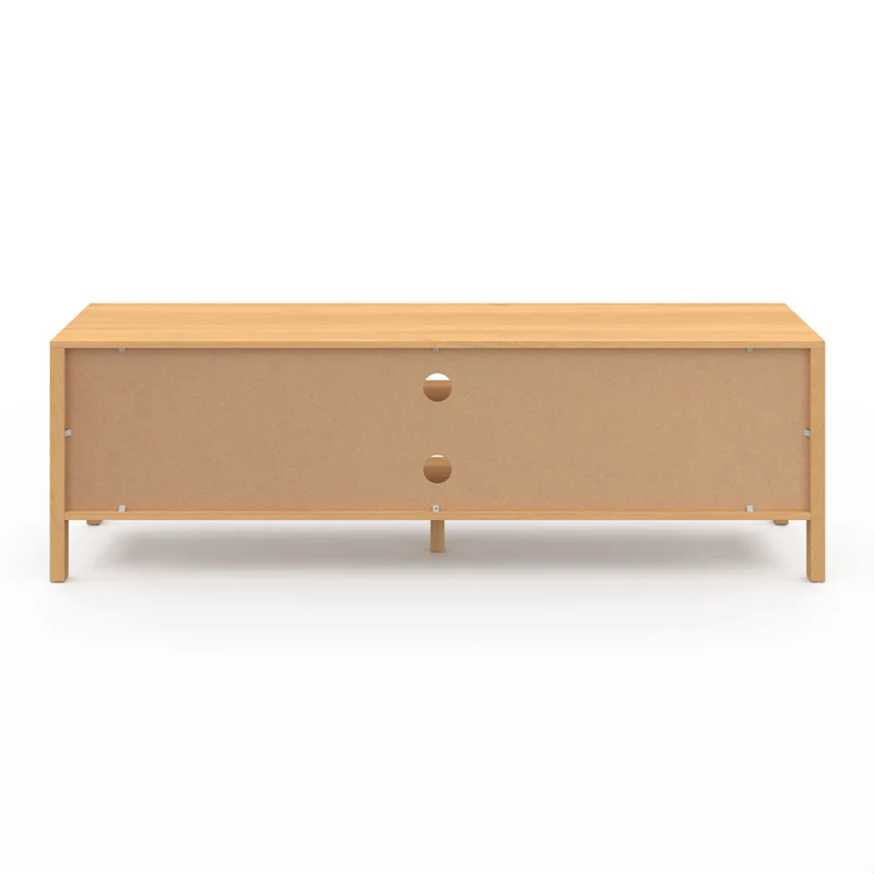 Meuble TV en cannage Eve 2 portes L160cm