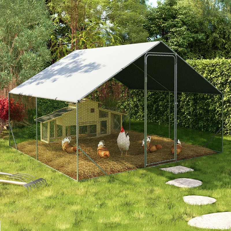 Enclos grillagé pour poules 9m² - 3x3m