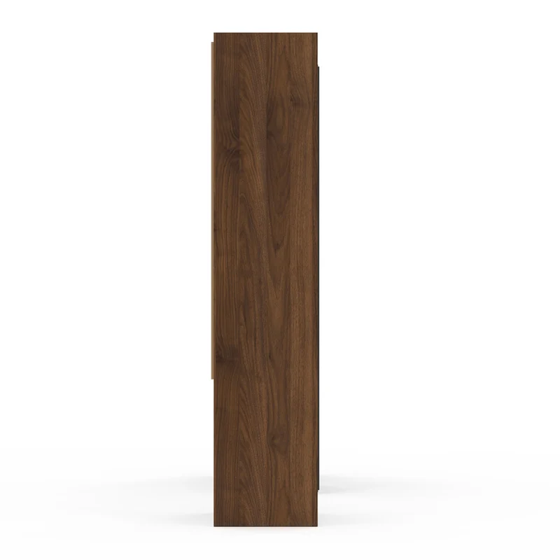 Dressing Justine extensible 120-180cm effet noyer double colonne