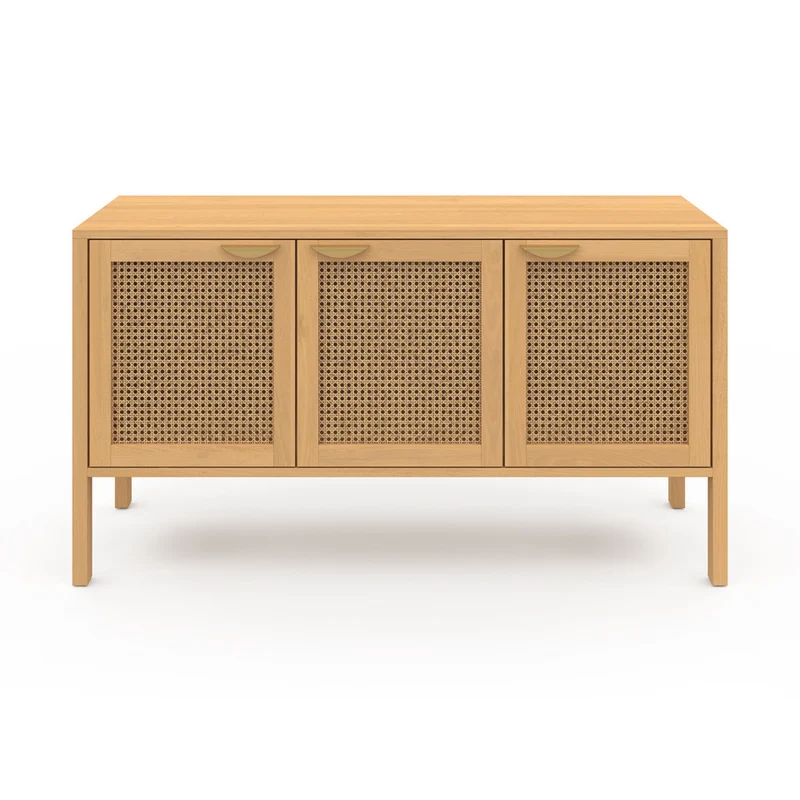 Buffet Eve 3 portes en cannage L110cm