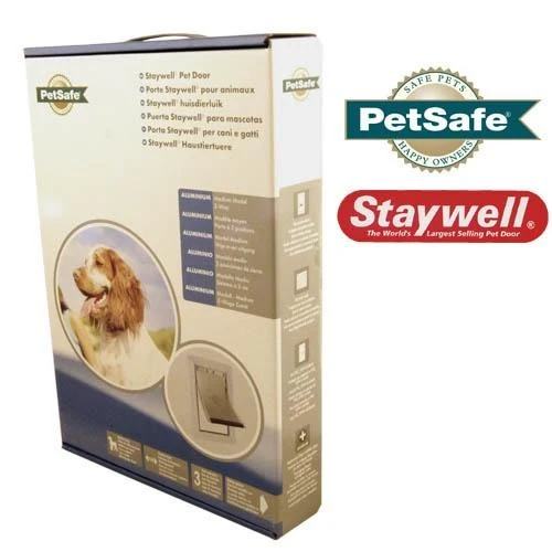 Aluminium Petit Blanc Pet Door (600ML)