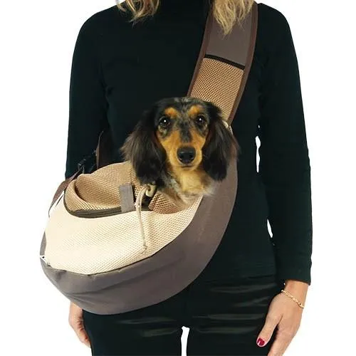 Sac Transport Bandoulière Chien & Chat "MOKA" 50x18x29cm