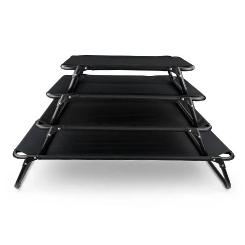 Lit Pour Chien Surelevé "ON Top" Grand Confort Noir