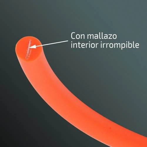 Polyurethane Chien Arrondi Tracking Laisse Without Handle 6m Fluorescent Yellow