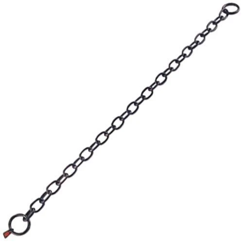 Collier à chaîne en acier inoxydable noir
