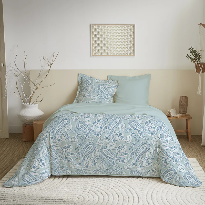 Pack Complet Housse de couette Imprimé 240 x 220 cm - Drap housse 140 x 190 cm 9 modèles au choix