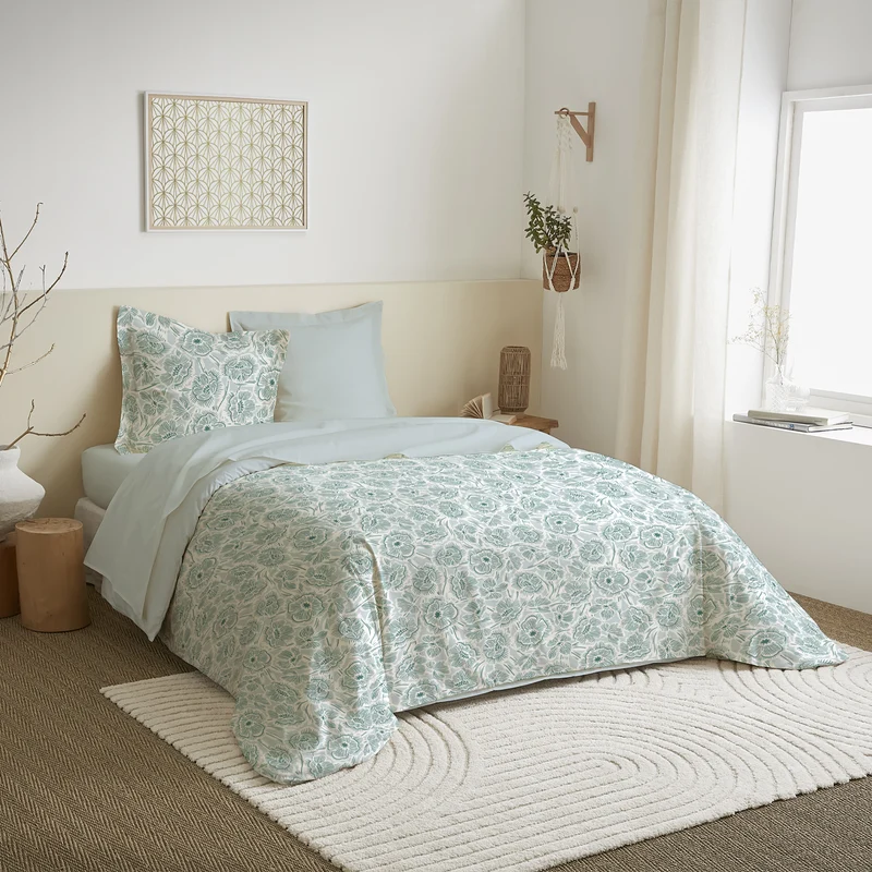 Pack Complet Housse de couette Imprimé 240 x 220 cm - Drap housse 140 x 190 cm 9 modèles au choix