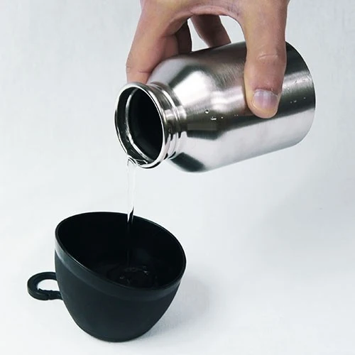 Bouteille Transportable En Acier Avec Gobelet